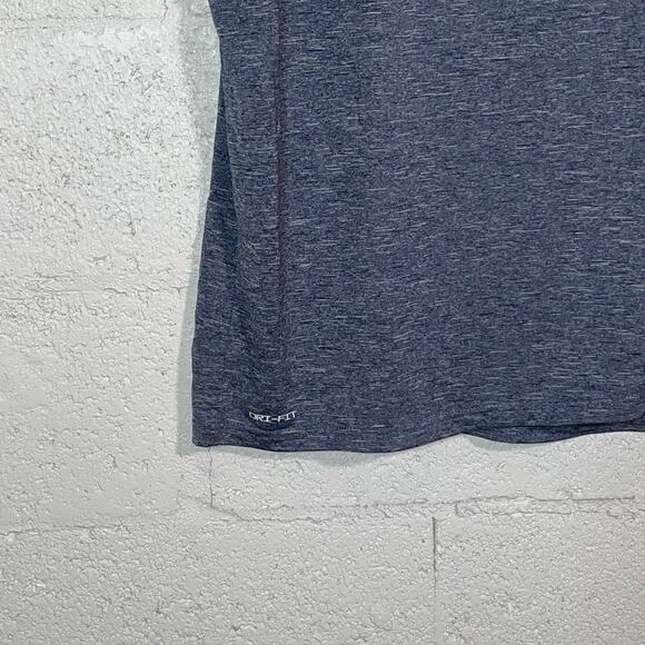 Nike Men's Hydroguard Dri-fit Stretch Upf 40+Rash Guard - Midnight Navy Xl - Picture 7 of 7